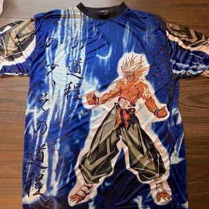 VTG Japanese Anime DTEK Size:LARGE Million Guy ENJA KAZUKI  Short Sleeve Shirt